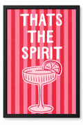 'THATS THE SPIRIT' COCKTAIL WALL PRINT