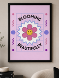 'BLOOMING BEAUTIFULLY' POSITIVITY WALL PRINT