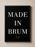 'MADE IN BRUM' BIRMINGHAM WALL PRINT