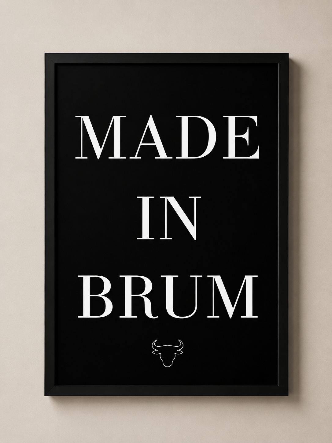 'MADE IN BRUM' BIRMINGHAM WALL PRINT