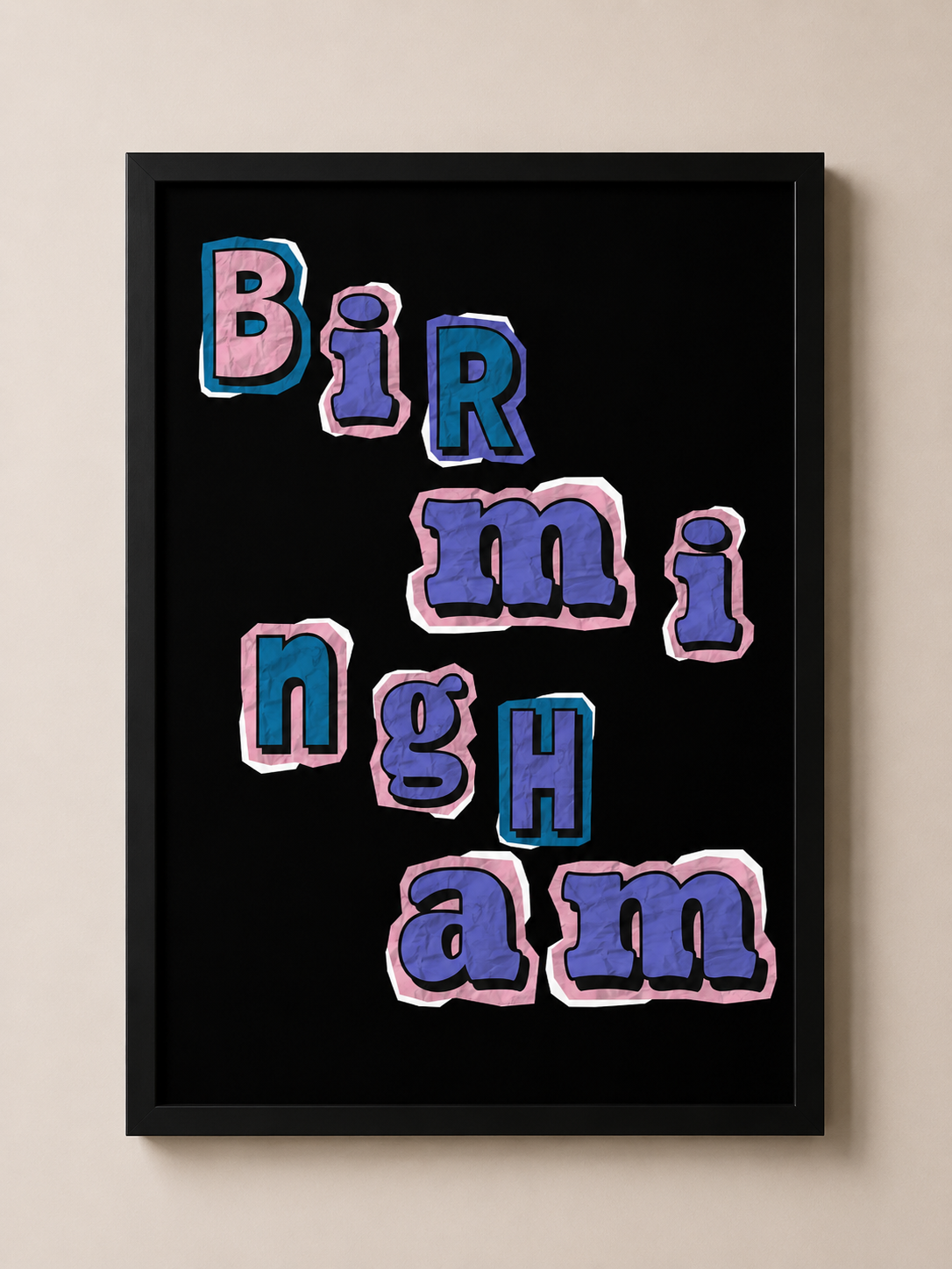 'BIRMINGHAM' WALL PRINT