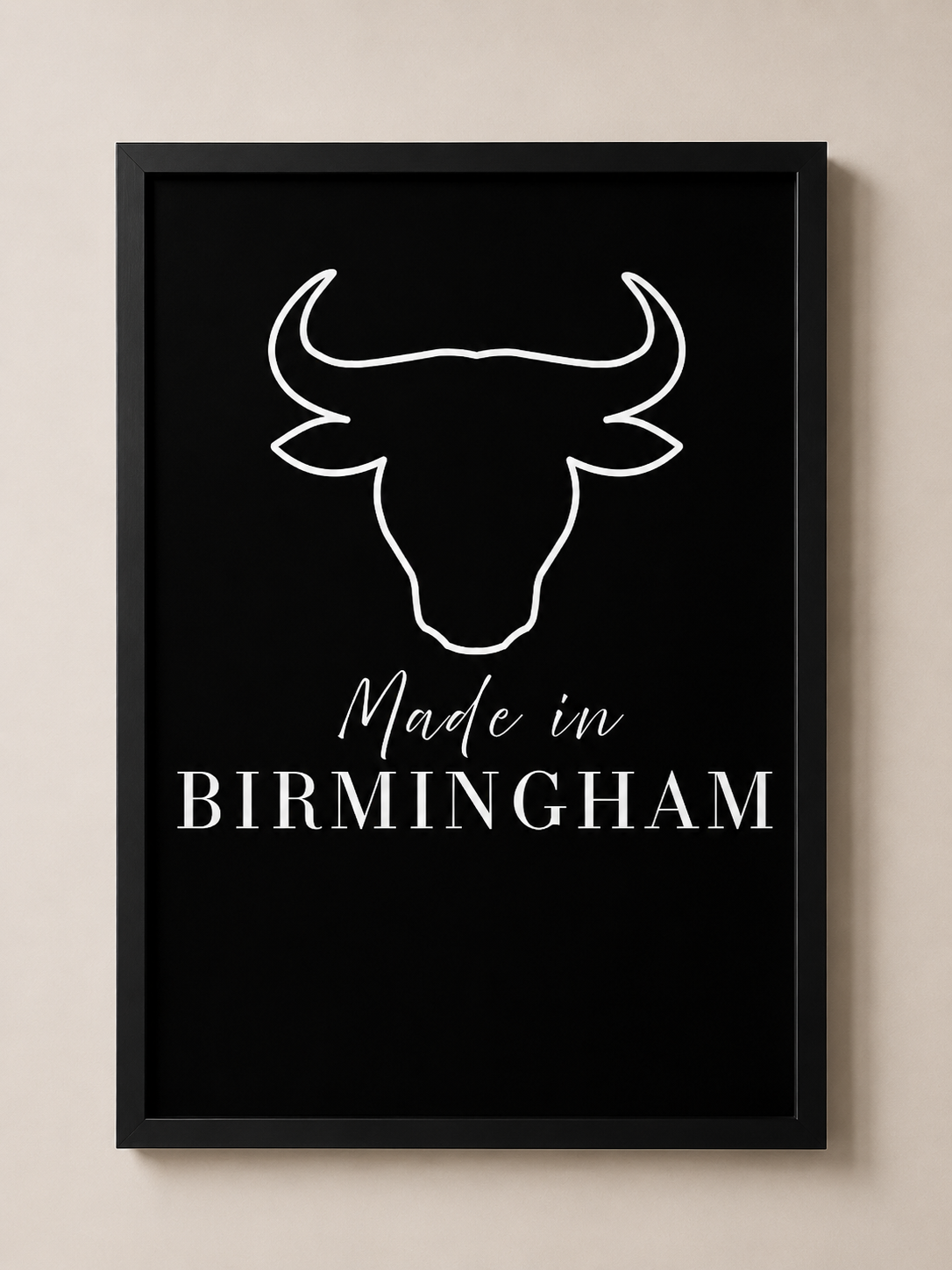 'MADE IN BIRMINGHAM' BULL PRINT