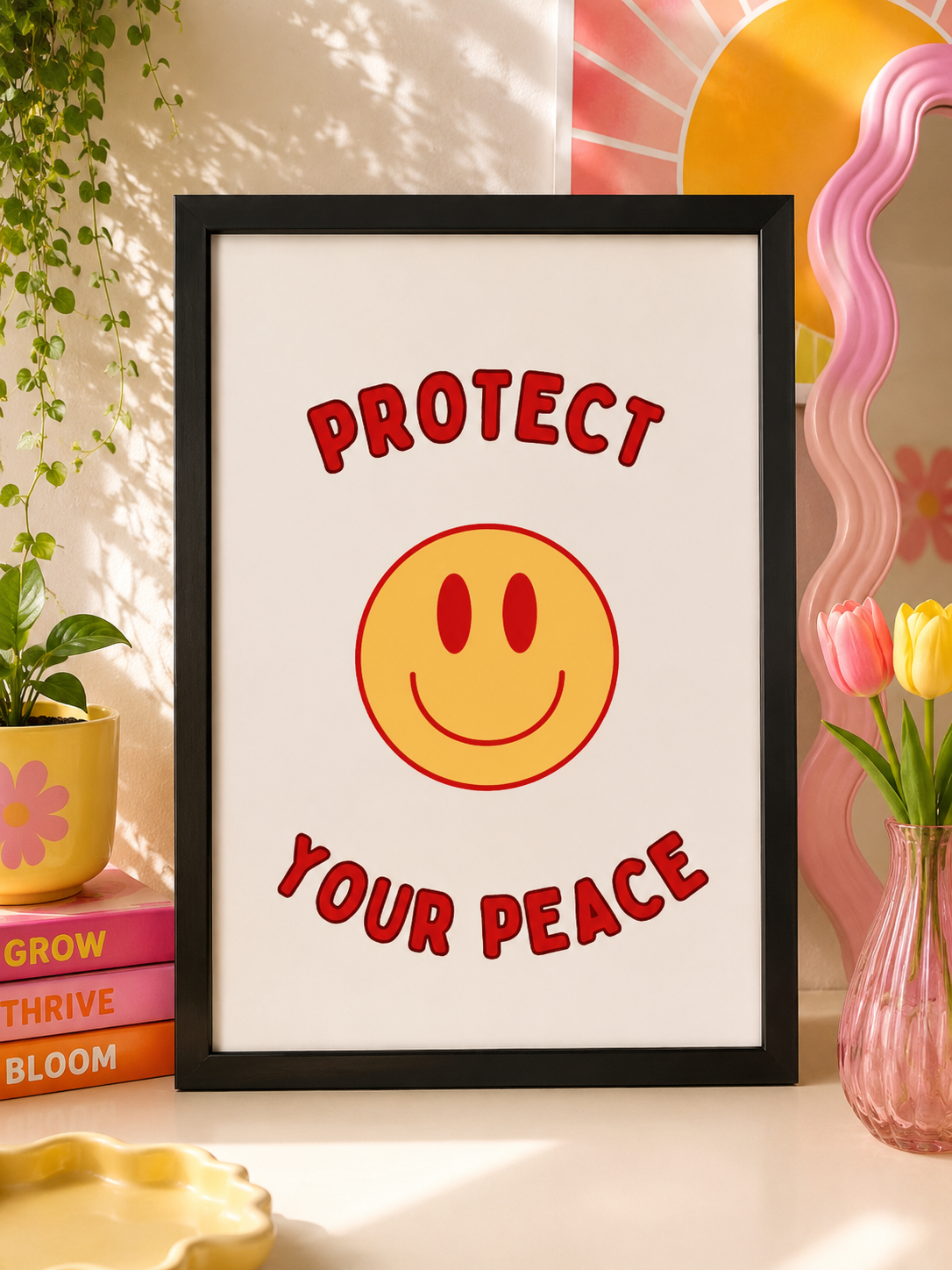 'PROTECT YOUR PEACE' Positivity Wall Print