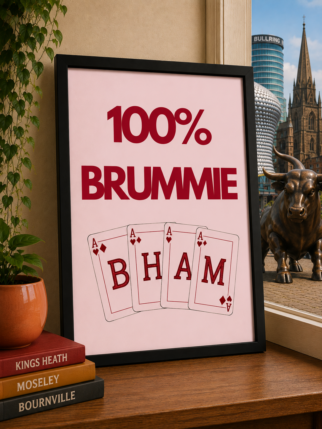'100% BRUMMIE' Birmingham Inspired Wall Print