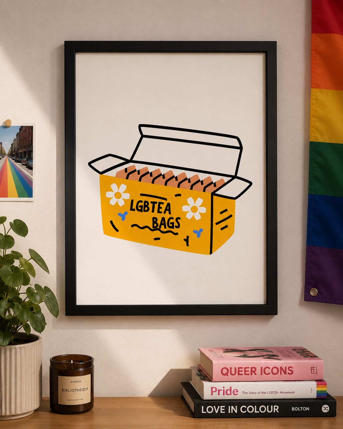 'LGBTEA BAGS' LGBTQ Wall Print