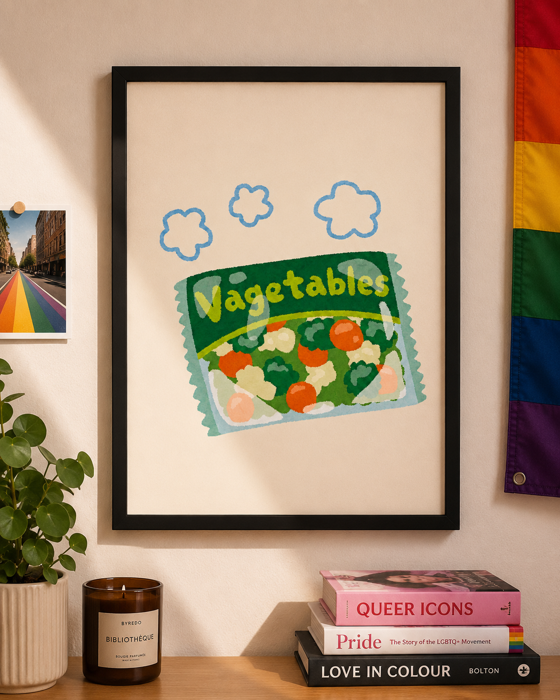 'VAGETABLES' LGBTQ Wall Print