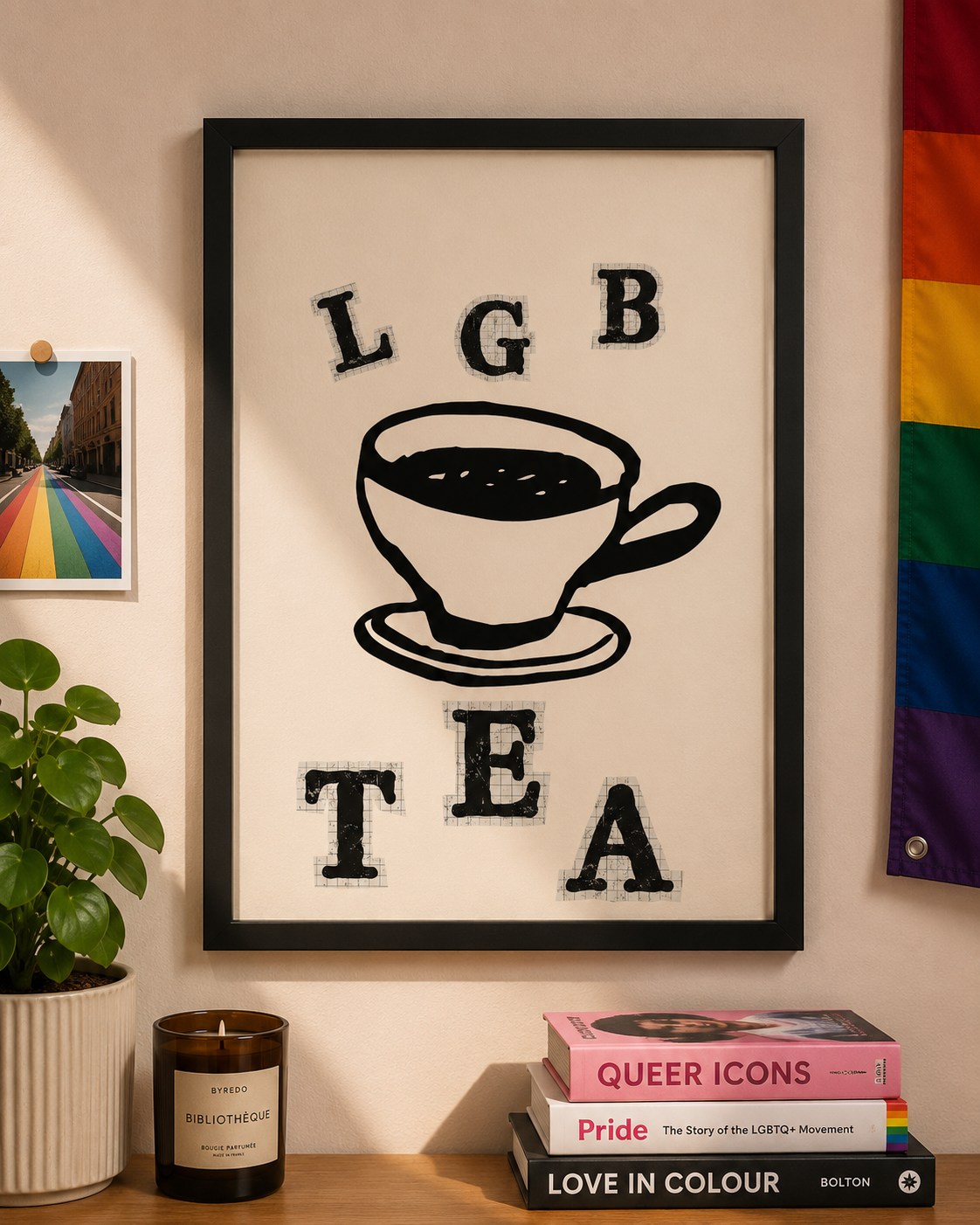 'LGB TEA' LGBTQ Wall Print