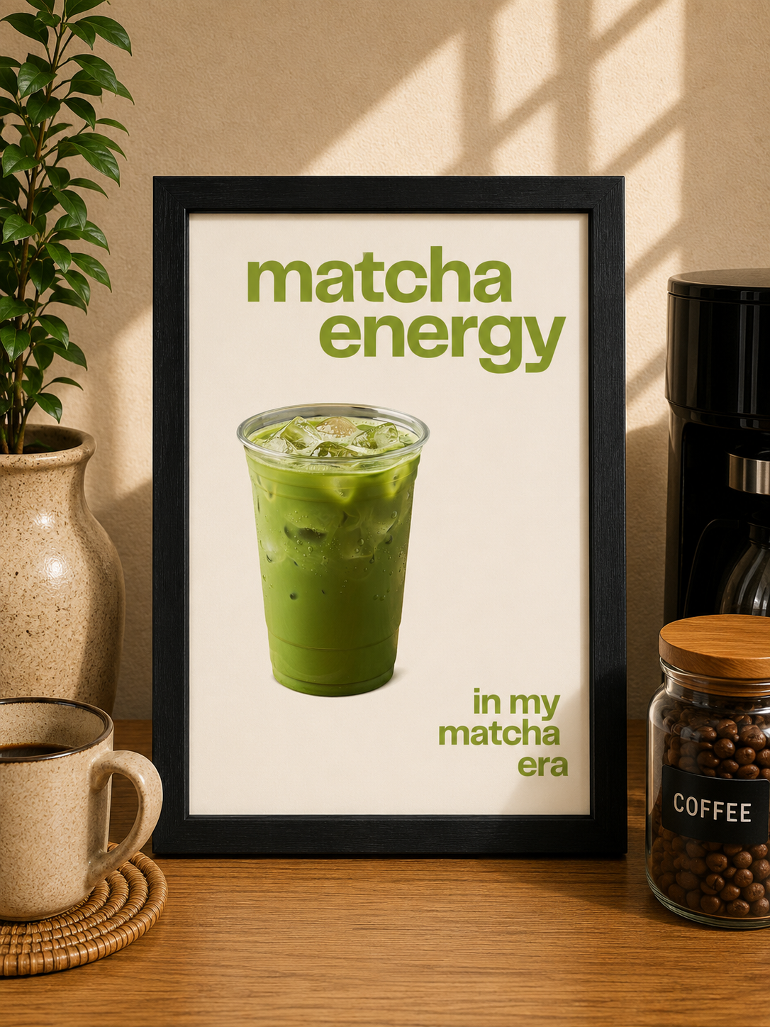 'MATCHA ENERGY - IN MY MATCHA ERA' WALL PRINT