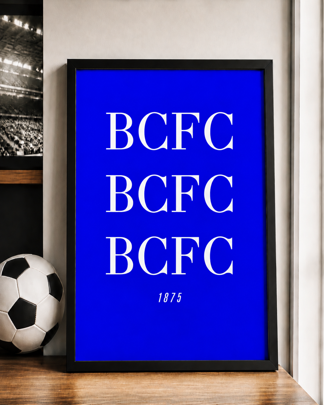 'BCFC BCFC BCFC' Football Wall Print