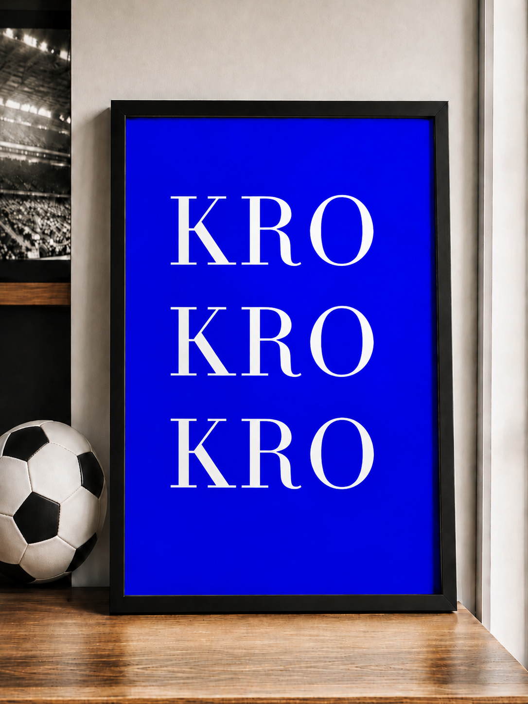 'KRO KRO KRO' Football Wall Print